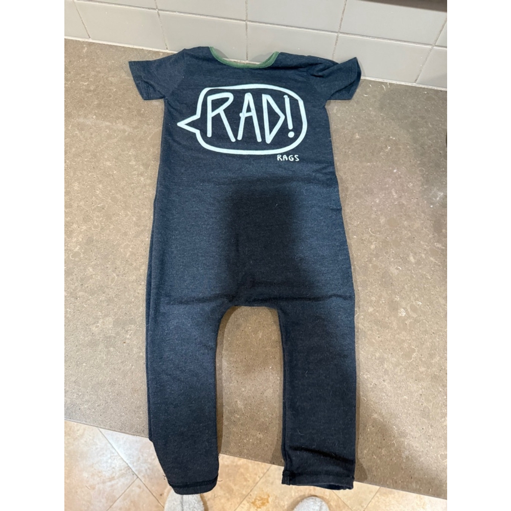 Rags Boy Jumpsuit 2T Dark Gray Green